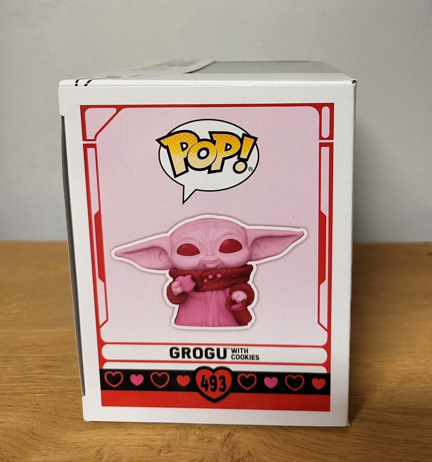 POP! Star Wars Vinyl Figur-Valentines Grogu with cookies Sonderedition Funko#493