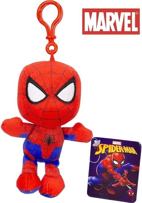 Marvel Spiderman Plüsch Schlüsselanhänger Bagclip Tasche Kinder Spielzeug ca. 13cm