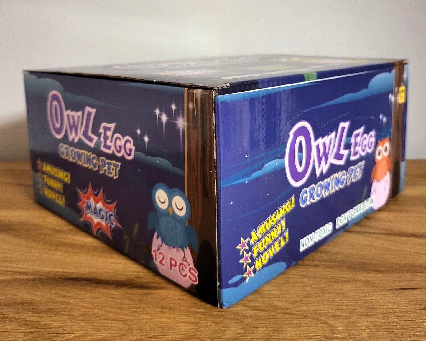 Wachsendes Tier/Wachsende Eule/Schlüpfendes Ei/Growing Pet/Owl 5,5x7,5x10,5 NEU