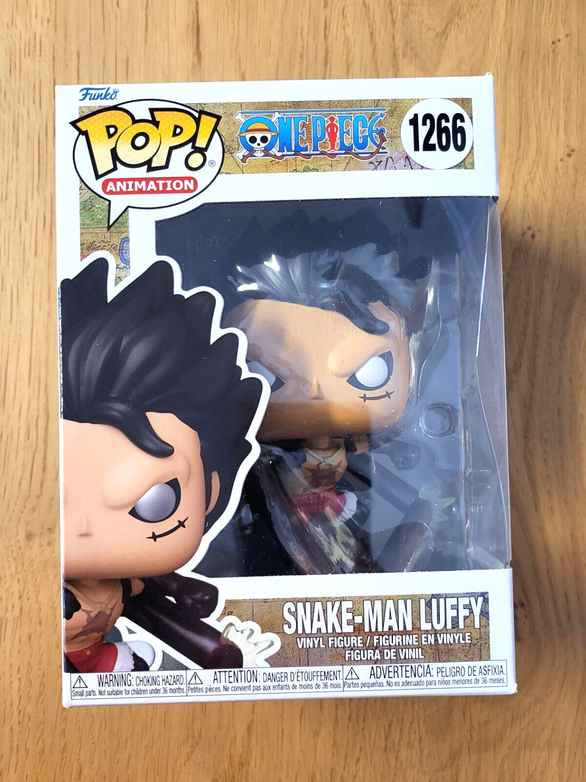 One Piece POP Luffy Snake-Man Vinyl Figur NEU &OVP #1266 ca.13cm Funko Animation