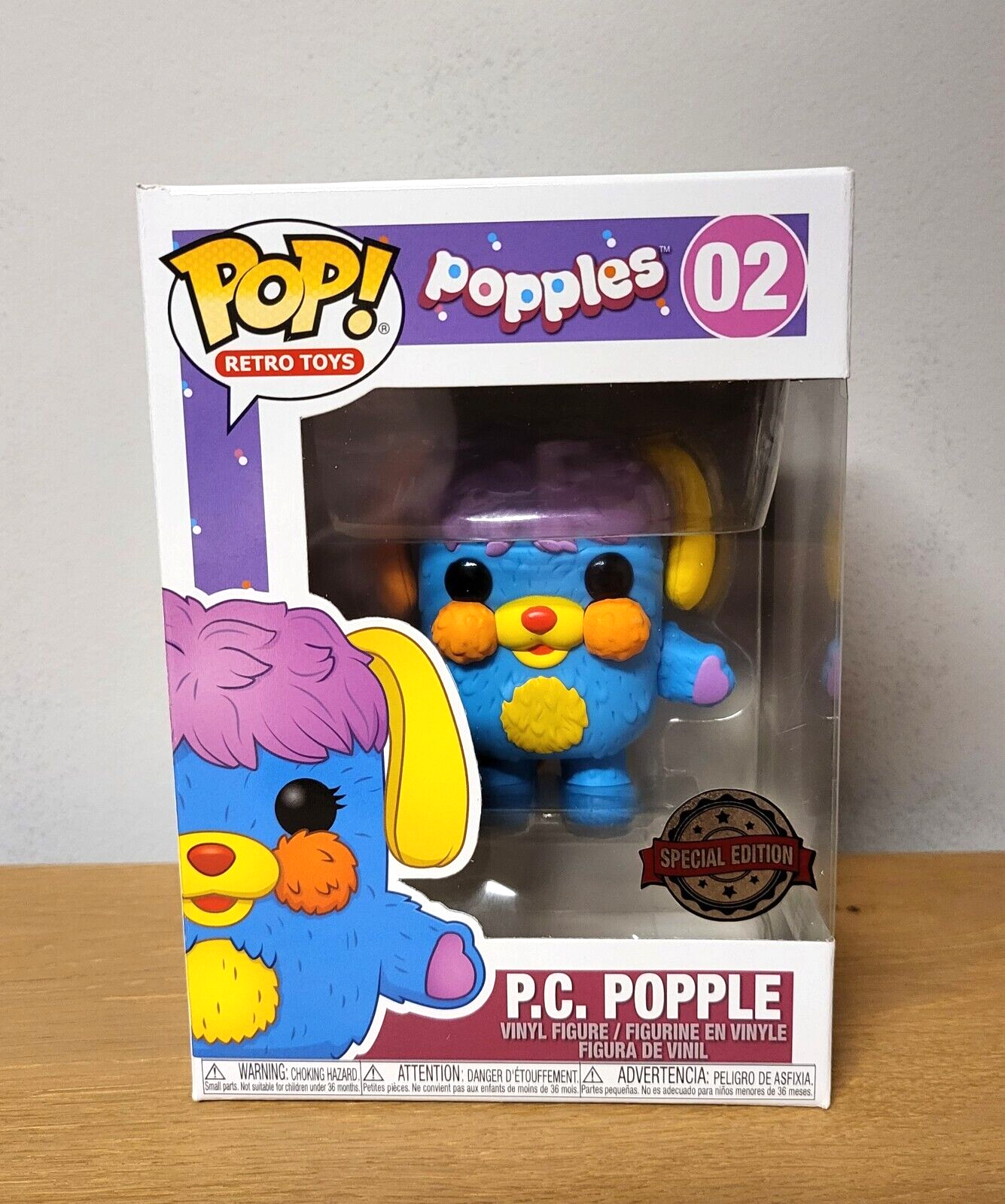 POP! Retro Toys Popples#02 P.C.Popple Special/Sonderedition Funko Vinylfigul NEU