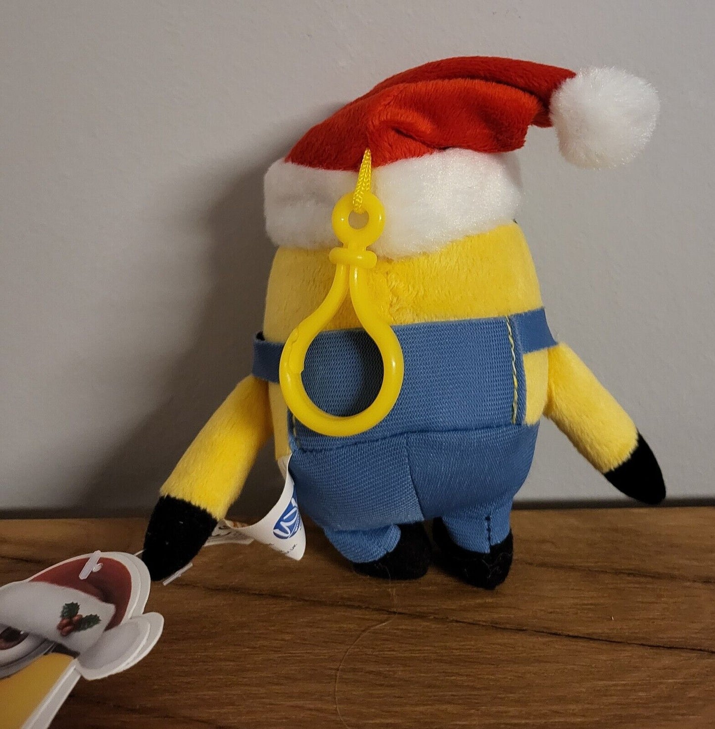 Minions Weihnachtsminion X-Mas 3fach sortiert Kevin/ Stuart /Otto Plüsch Bag Clip Schlüsselanhänger 13cm
