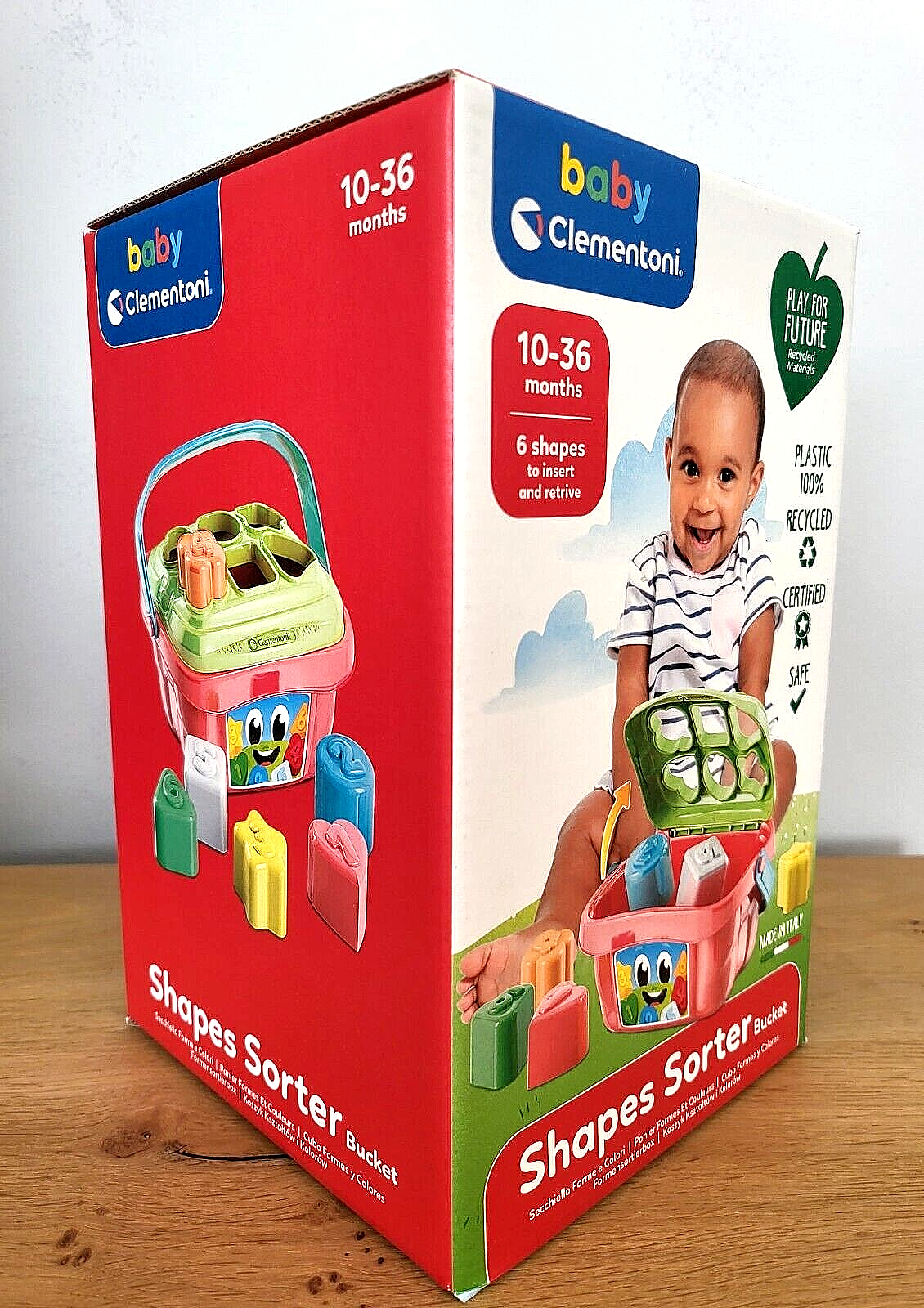 Clementoni Baby Formen Sortierbox Steckspiel Lernspielzeug,Farben,Zahlen NEU & OVP