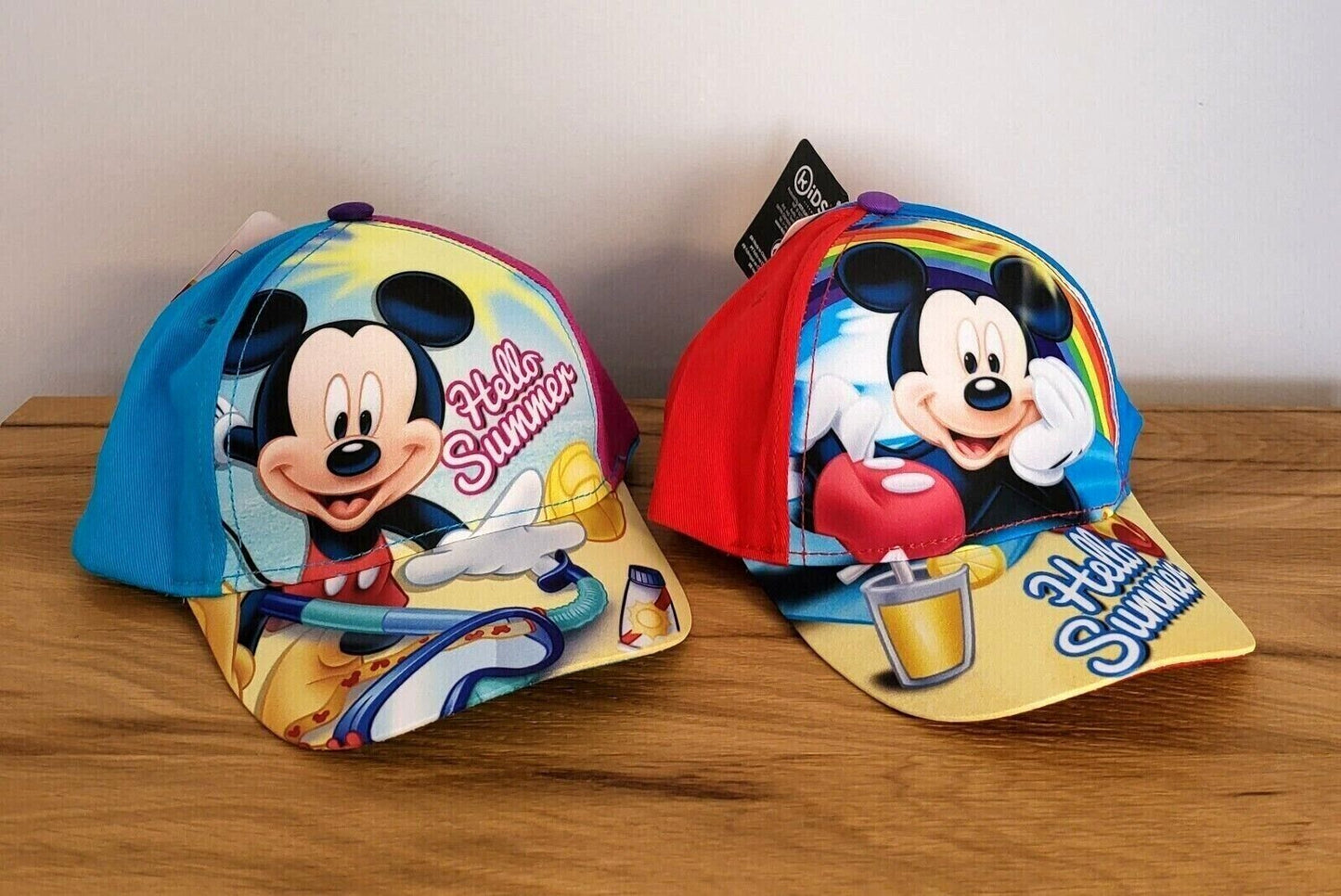 Kinder Basecap Kappe Mütze Cap Disney Mickey Maus 2 Fach sortiert Größe52/54 NEU