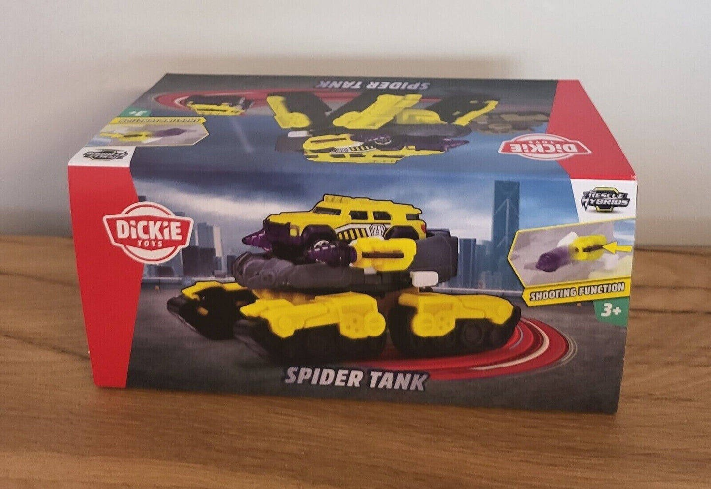 Dickie Roboter Transformer Spielzeugauto Polizei Trooper/Drone Bike/Spider Tank