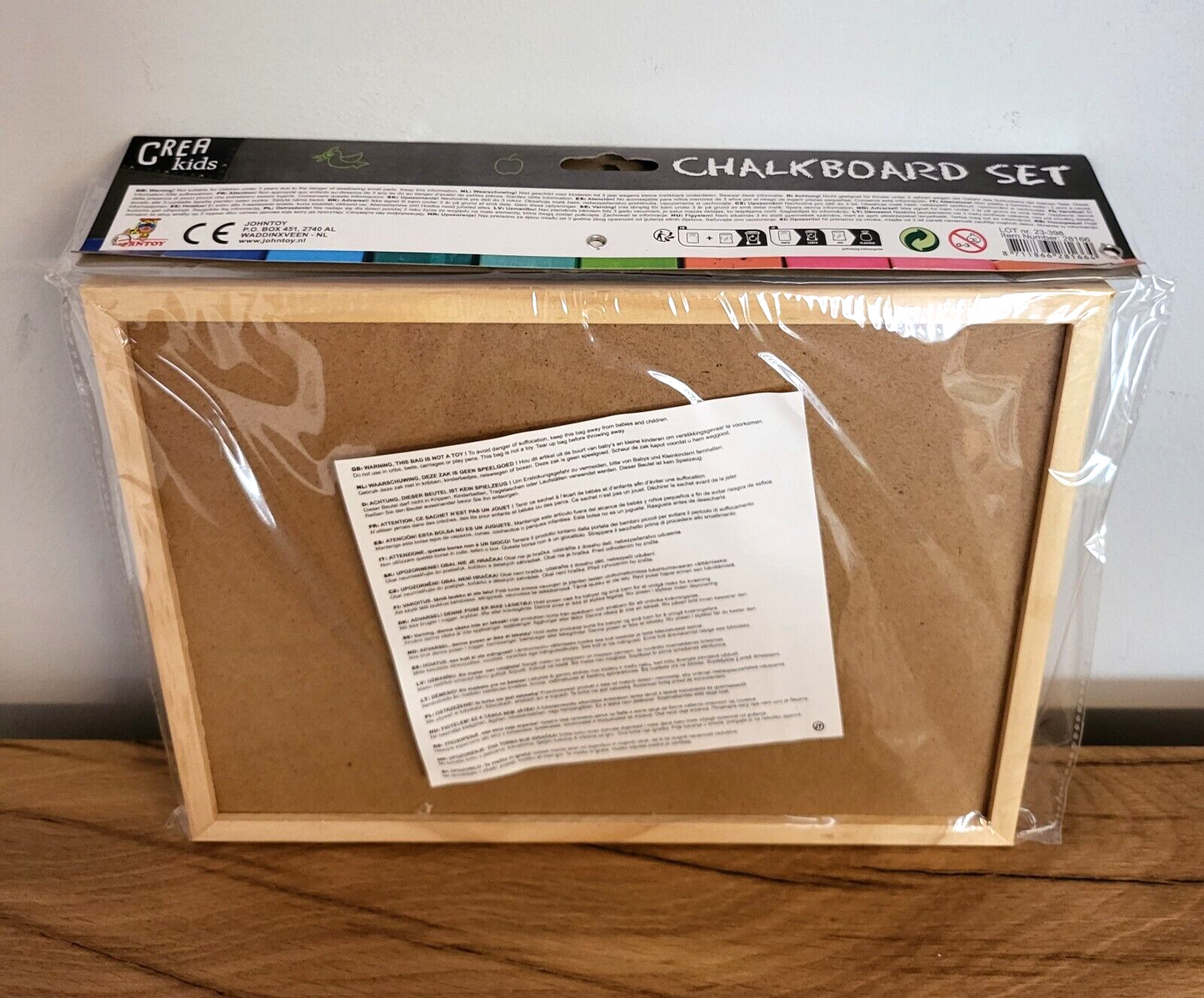 Kindertafel mit Zubehör Kreide Schwamm Set Tafel Malen Zeichnen Crea Kids A4 NEU