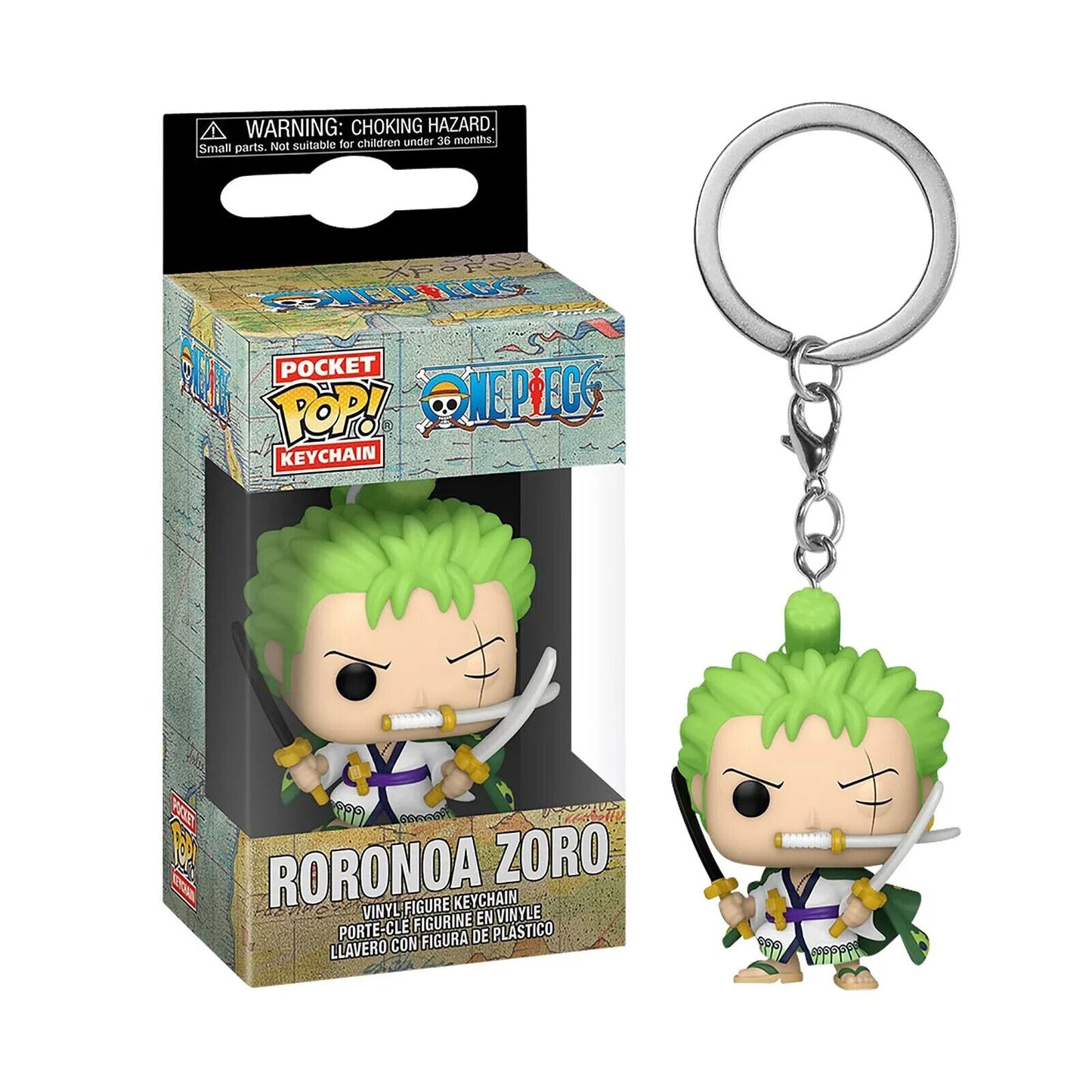 One Piece Roronoa Zoro POP!Pocket Schlüsselanhänger Keychain Funko Vinyl NEU&OVP