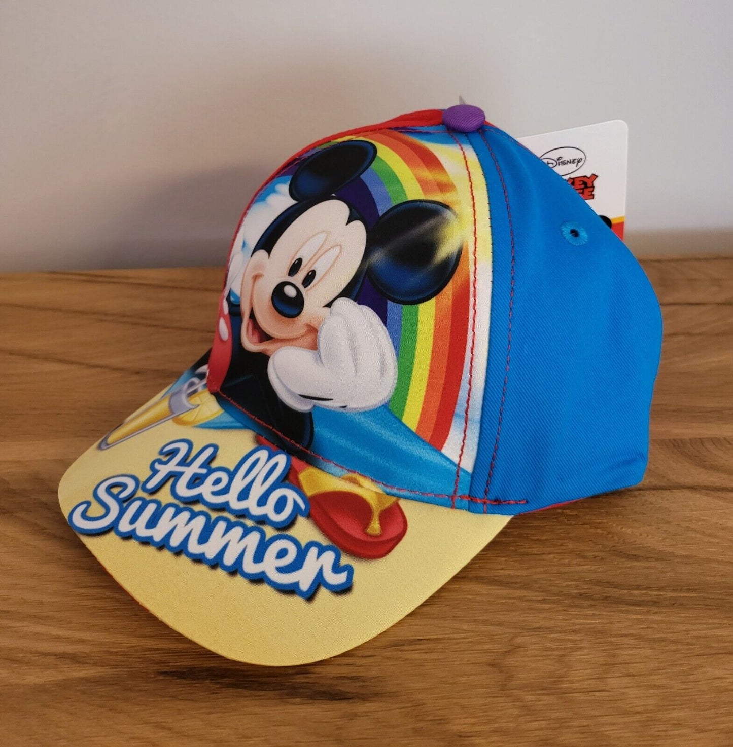 Kinder Basecap Kappe Mütze Cap Disney Mickey Maus 2 Fach sortiert Größe52/54 NEU