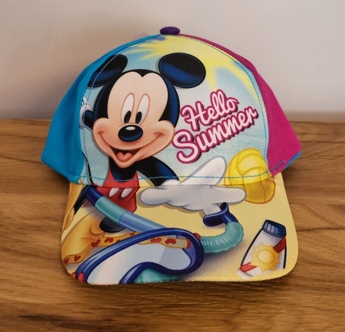 Kinder Basecap Kappe Mütze Cap Disney Mickey Maus 2 Fach sortiert Größe52/54 NEU