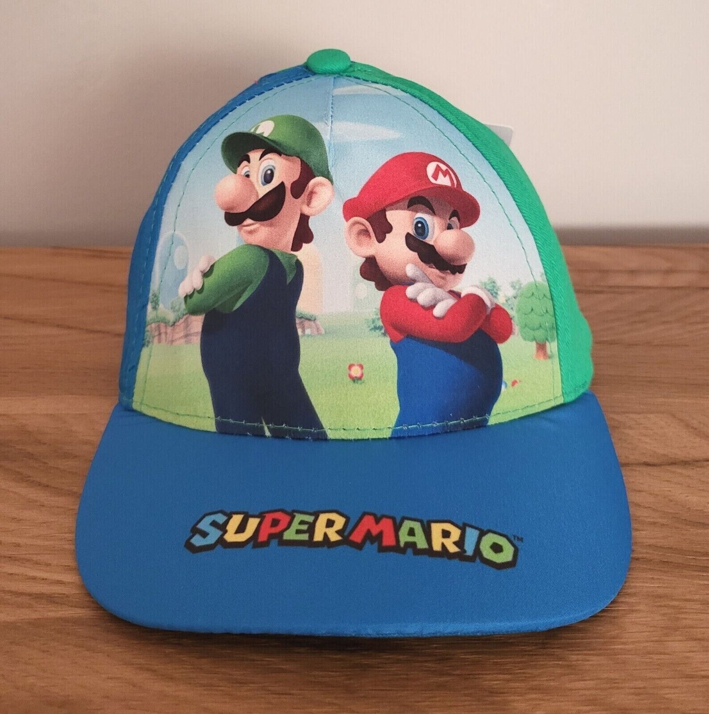 Super Mario Kinder Basecap Kappe Mütze Cap Sonnenschutz Luigi 2fach sortiert Gr.52/54