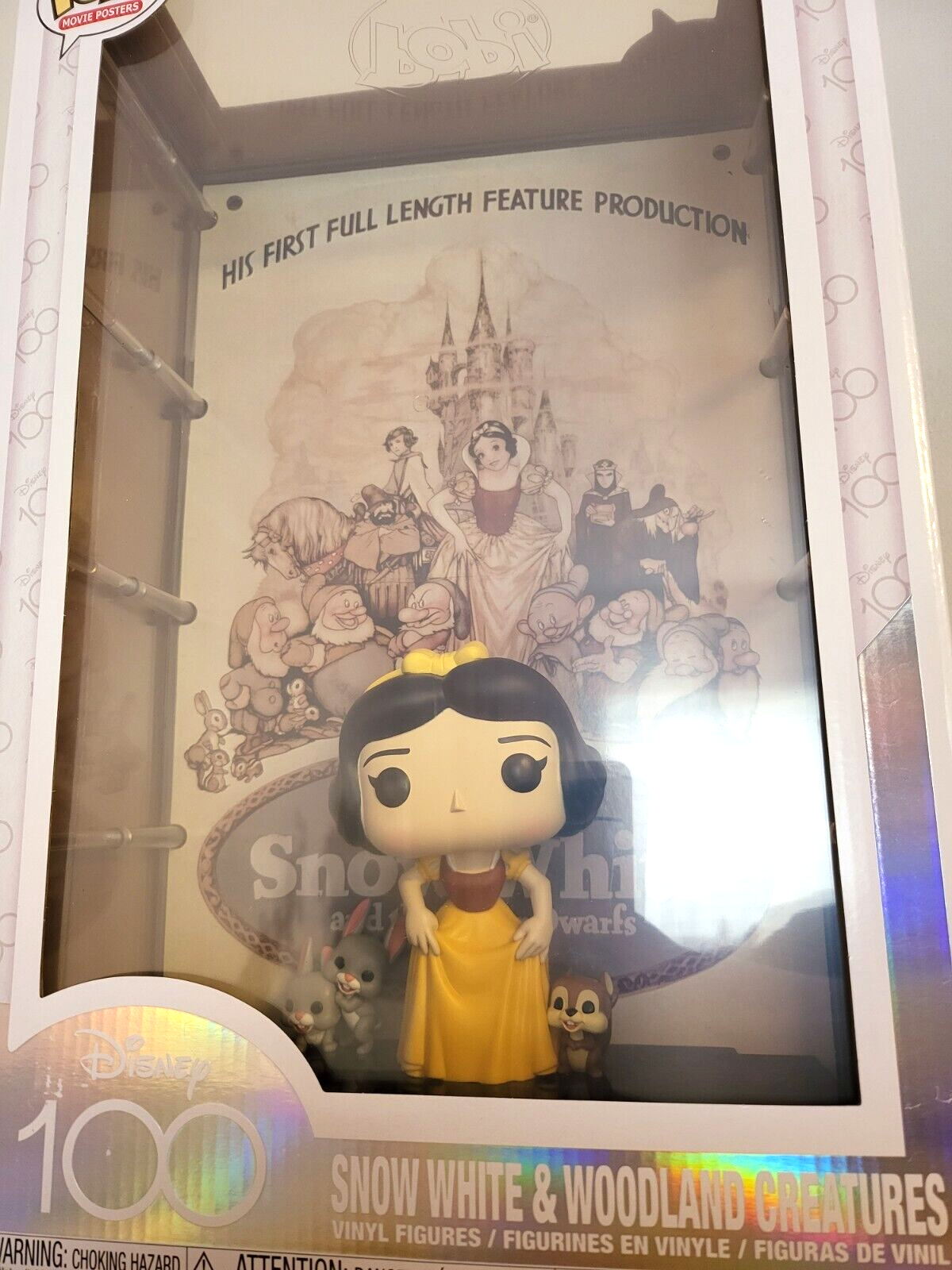 Disney 100 Jahre/ 100th Anniversary POP Vinyl Figur Movie Posters Schneewittchen HARTCASE #09 NEU
