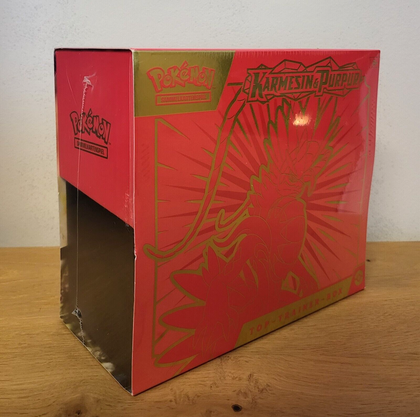 Pokemon Karmesin & Purpur ETB Koraidon Top Trainer Box Booster DE NEU & OVP 2023