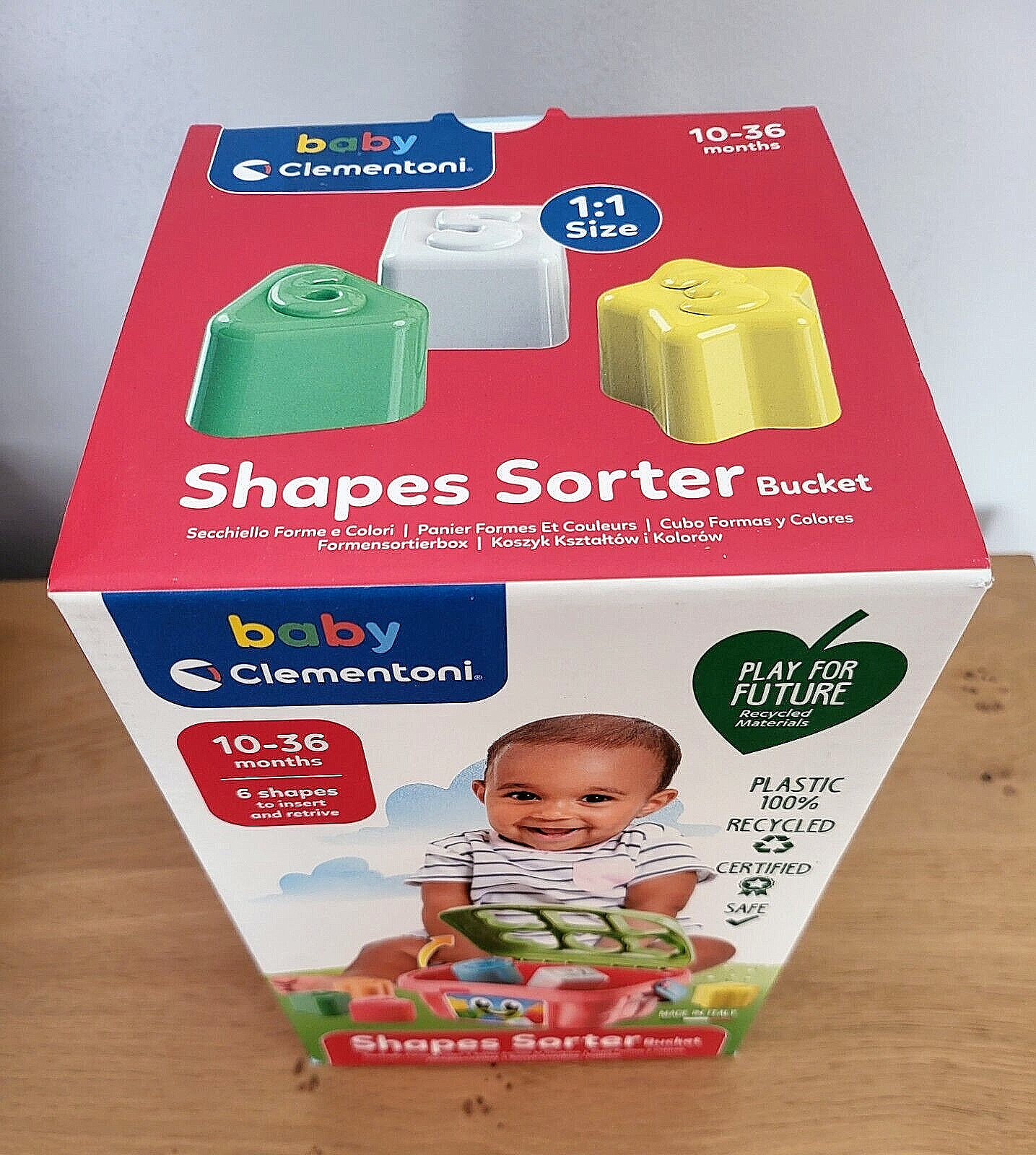Clementoni Baby Formen Sortierbox Steckspiel Lernspielzeug,Farben,Zahlen NEU & OVP