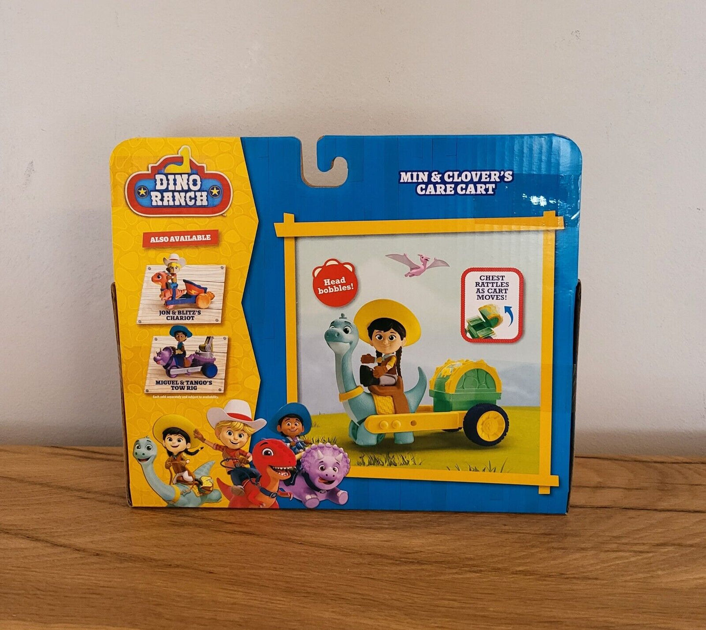 Dino Ranch Spielset Min & Clovers Pflegewagen / Jon & Blitz Figur Spielzeug NEU