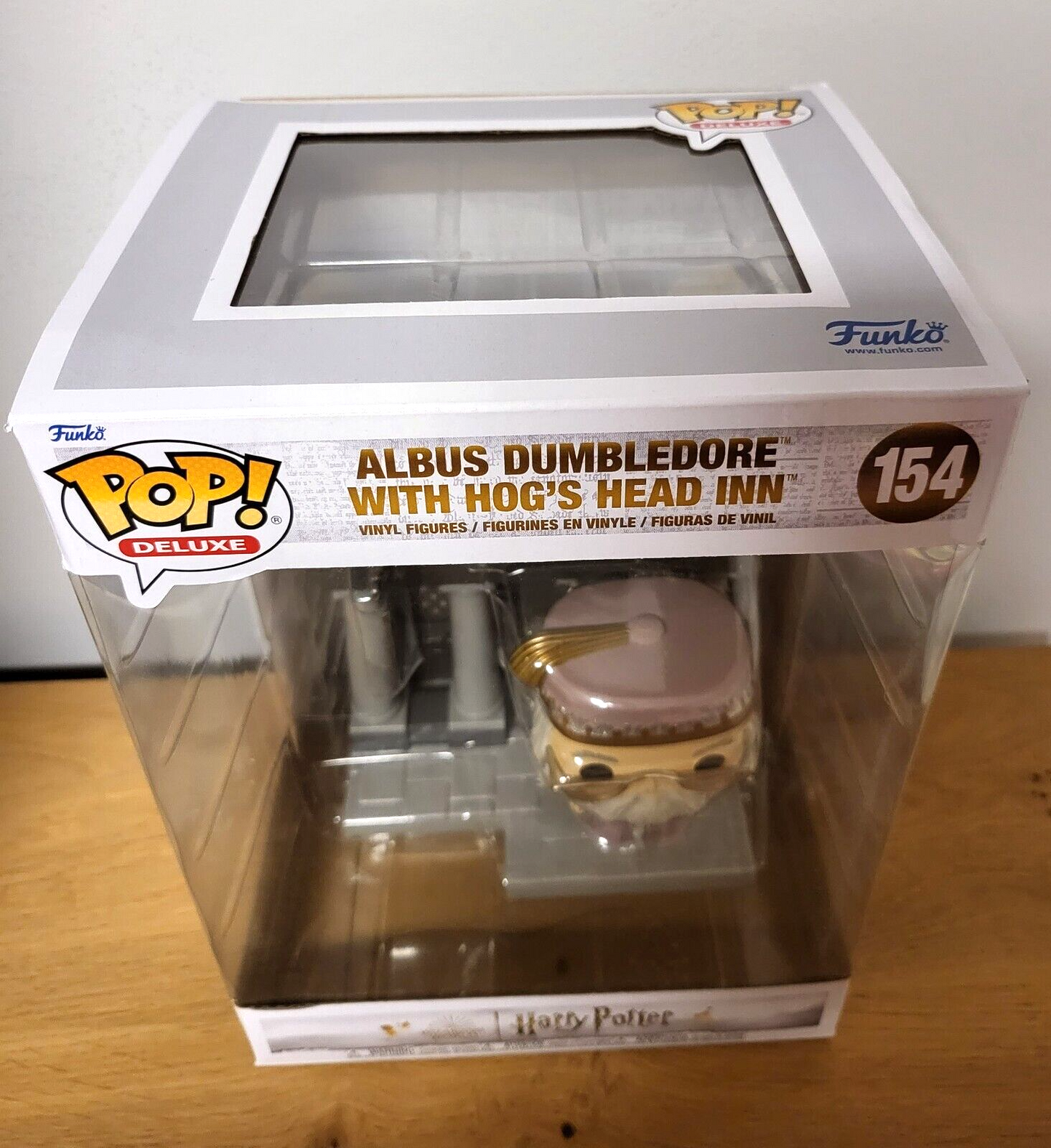 Harry Potter Funko POP! Deluxe Vinyl Figur Albus Dumbledore mit Hog's Head Inn #154 NEU