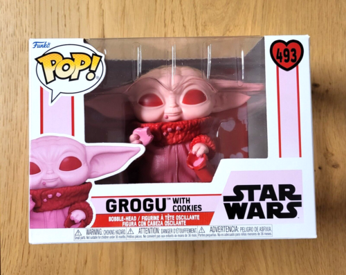 POP! Star Wars Vinyl Figur-Valentines Grogu with cookies Sonderedition Funko#493