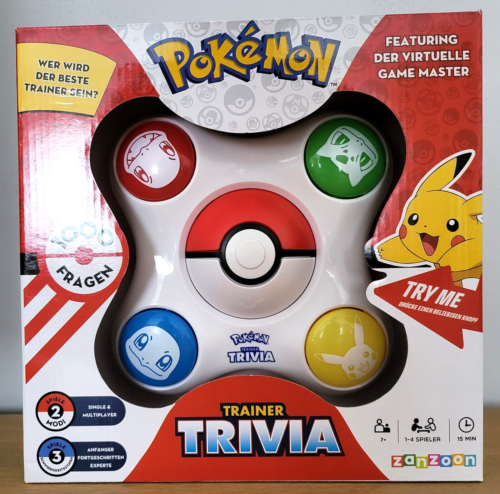 Pokemon Trainer Trivia Wissensspiel 1000 Fragen Spiel Deutsch NEU & OVP