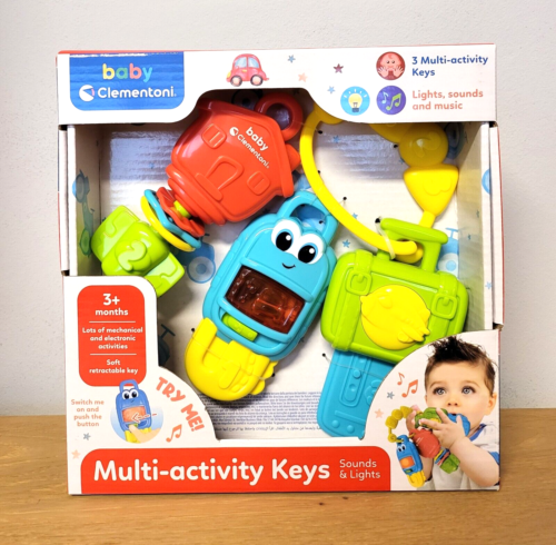 Clementoni Baby Elektronische Schlüssel Lernspielzeug mit Musik ab 3 Monaten NEU