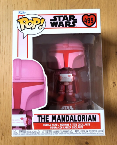 POP! Star Wars Vinyl Figur - Valentines Mandalorian Sonderedition Funko #495 NEU