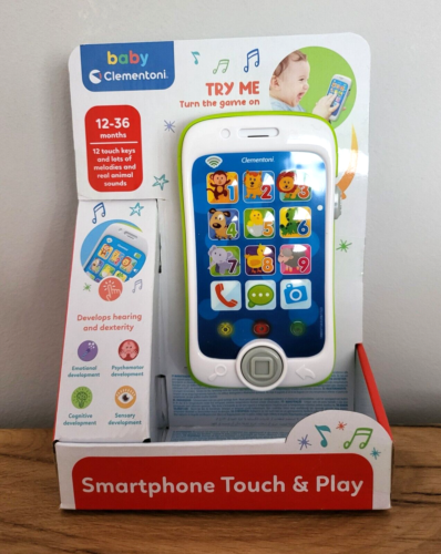 Smartphone Lernspielzeug Clementoni Baby Motoriktrainer Musik Tiere ab 12 Monate NEU
