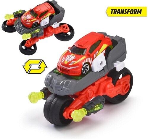 Dickie Roboter Transformer Spielzeugauto Polizei Trooper/Drone Bike/Spider Tank