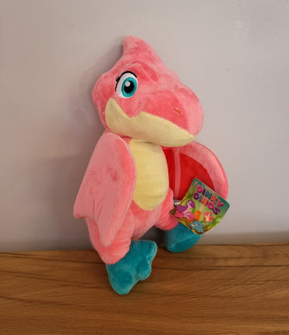 Dinos Plüsch Stofftier Kuschel Girlie Dinky Trex Kinder Spielzeug Geschenk NEU