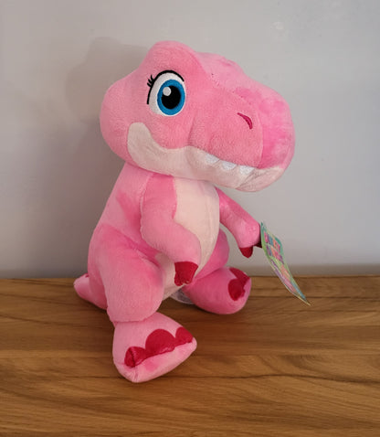 Dinos Plüsch Stofftier Kuschel Girlie Dinky Trex Kinder Spielzeug Geschenk NEU