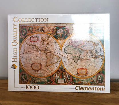 Puzzle Clementoni High Quality alte Weltkarte Kontinente 1000 Teile 50x69cm