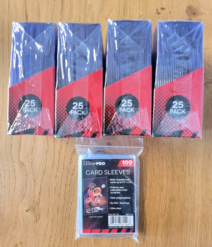 Ultra Pro Toploader 3x4 Kartenhüllen TCG 100 Stück + 100 Sleeves Pokemon,MTG NEU
