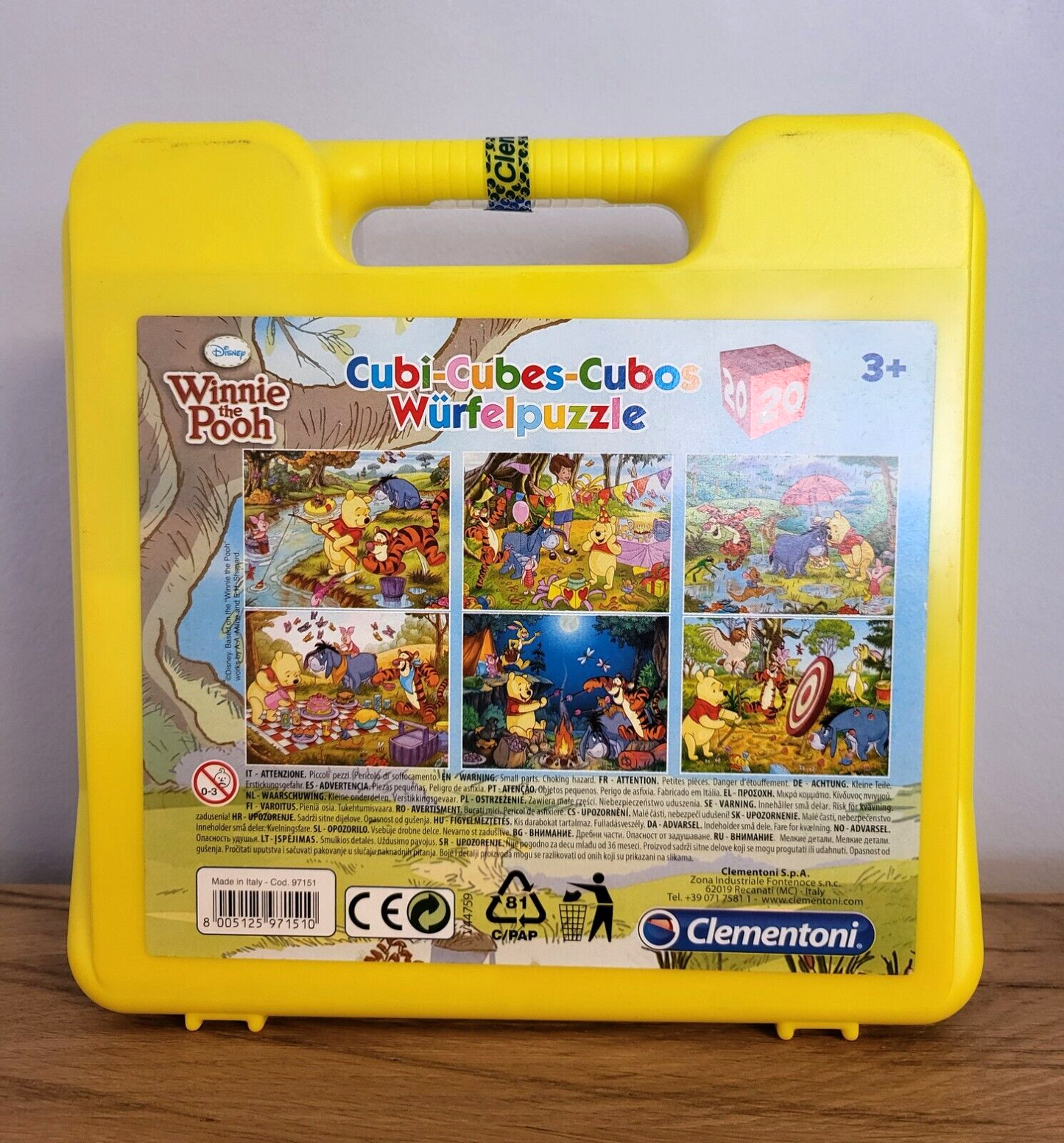 Clementoni Disney Winnie Puuh/Pooh Würfelpuzzle im Koffer 20Teile Puzzle NEU&OVP