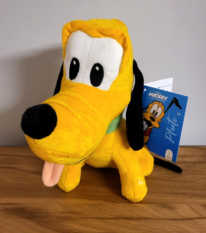 Disney Plüschtier Stofftier Pluto Micky Mickey Maus Kuscheltier Figur 28cm mit SOUND/Ton NEU