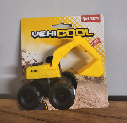 Baufahrzeug Mini Bagger Kippe Radlader Gelenkradlader Spielzeug Kinder Geschenk gelb Auto