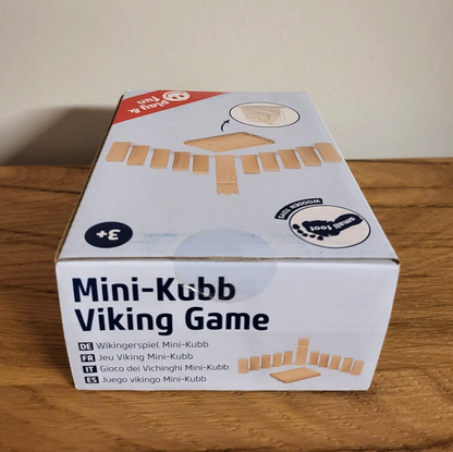 Wikingerspiel Kubb Mini Wurfspiel/Reisespiel/Tischspiel Small foot 17x3x16cm NEU
