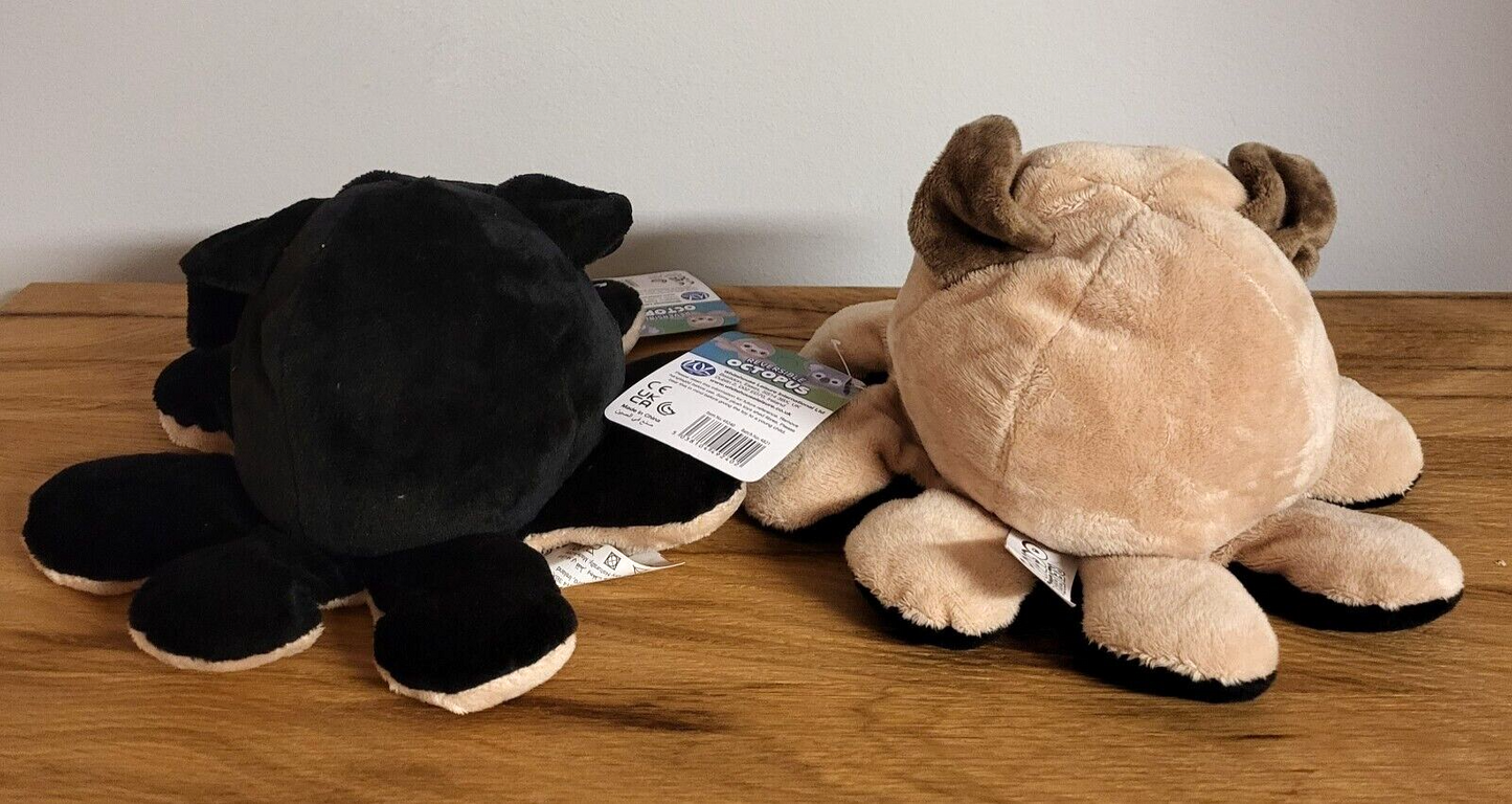 Kuschel/Plüschtier Wendetier Oktopus Dackel/Mops Koala/Faultier NEU 2fach sortiert