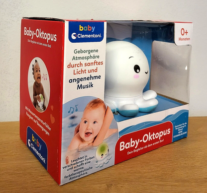 Badespielzeug Clementoni Baby Oktopus Bad, Musik Licht Temperatur Spielzeug NEU