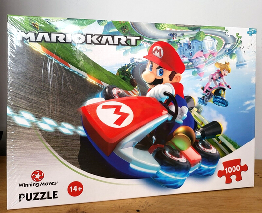 Mario Kart Puzzle Funracer 1000 Teile Winning Moves Spiel Geschenk Super Mario NEU & OVP