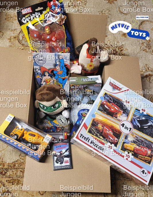 Jungen Spielzeug Große Mystery Box Geschenk Paket Mischpaket Neuware Markenware Überraschung Set Surprise Mix NEU