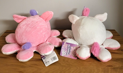 Plüschtier Wendetier Kuschel Wendbarer Einhorn Oktopus Kinder Spielzeug 30cm