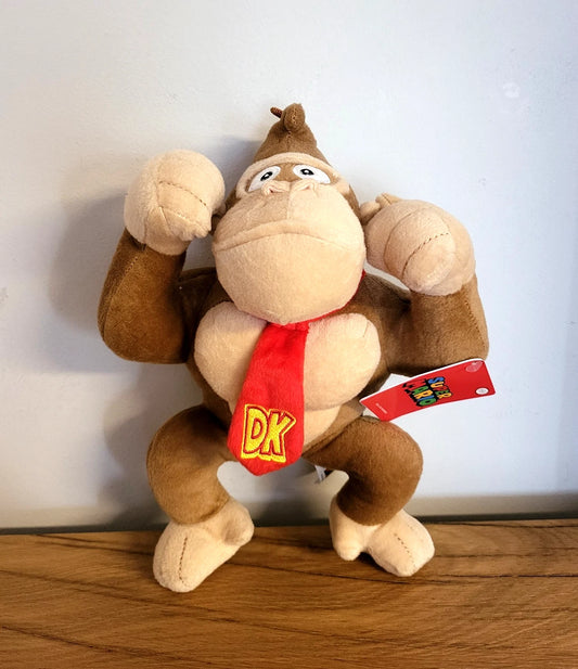 Super Mario Bross Plüschtier DK Donkey Kong Gorilla Figur Spielzeug Kinder Baby Film Kino Spiel Serie Kuscheltier NEU