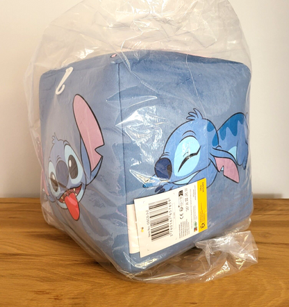 Disney Plüsch Stitch Würfel Kissen Angel Formkissen Spielzeug Kinder Deko Sitzkissen NEU