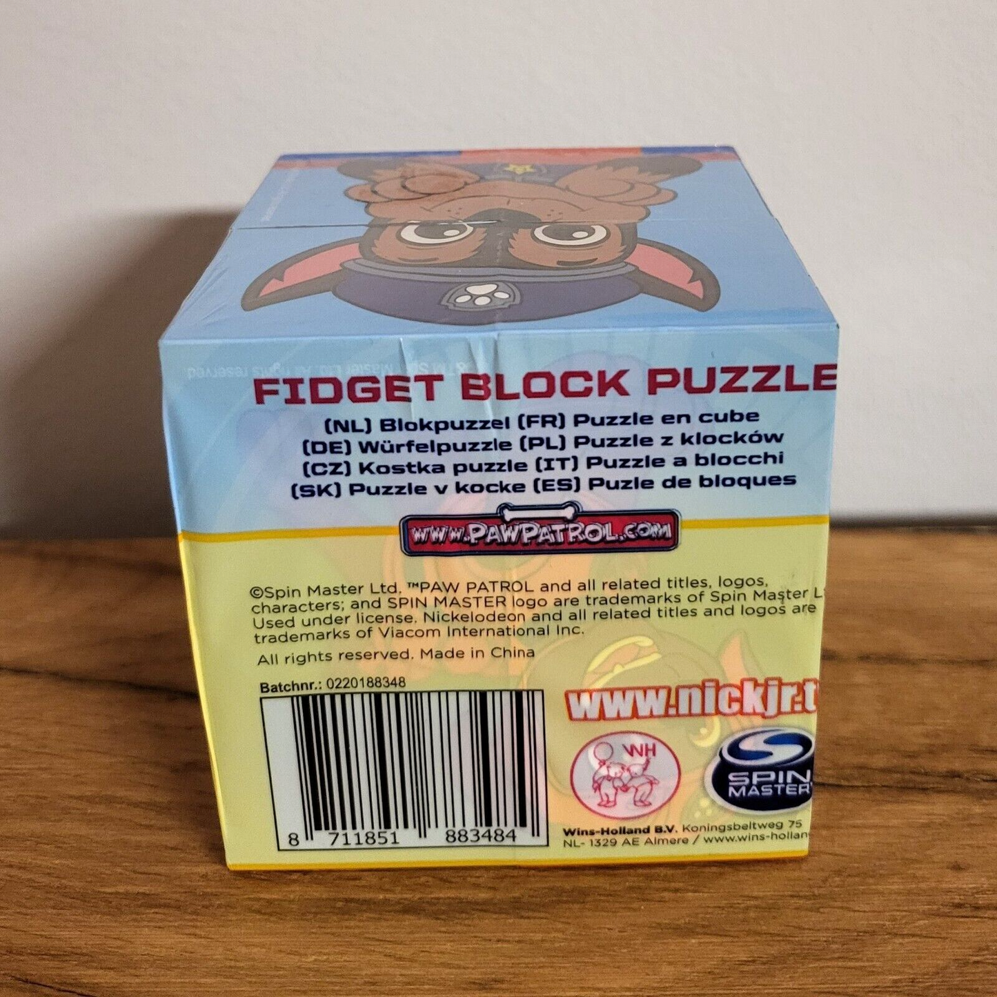 Nickelodeon Paw Patrol Würfelpuzzle 4Teile Fitget Block Puzzle Spielzeug NEU&OVP