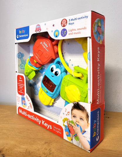 Clementoni Baby Elektronische Schlüssel Lernspielzeug mit Musik ab 3 Monaten NEU