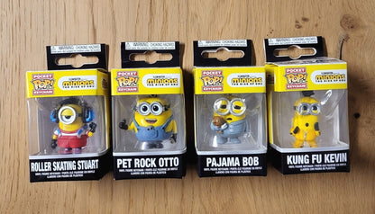 POP! Minions Schlüsselanhänger Ich-Einfach unverbesserlich Keychain 4 fach sortiert NEU & OVP