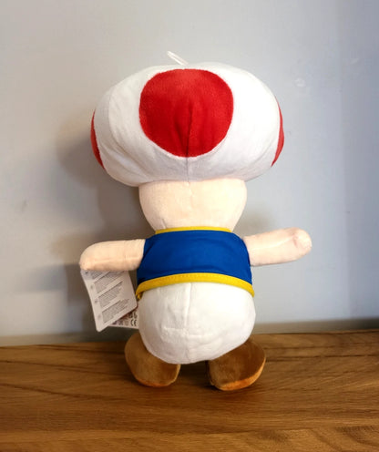 Super Mario Bross Plüschtier Toad Pilz Figur Spielzeug Kinder Baby Film Kino Spiel Serie Kuscheltier NEU