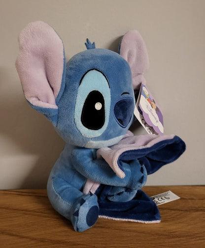 Disney Plüsch Stofftier Kuscheldecke Winnie Pooh Puuh Stitch Micky Mickey Minnie Maus mit Decke NEU