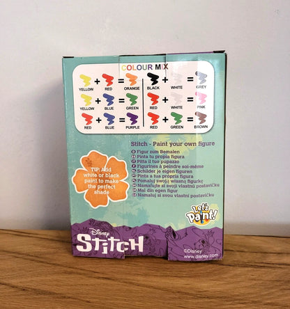 Disney Stitch Figur zum Bemalen Farbe Pinsel Malen Kinder Mal Figur Set aus Gips Form NEU