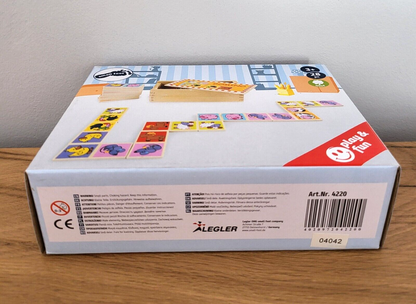 Domino Spiel Holzbox Tiere Small foot 4220 - Domino Zootiere,28-teilig ab 3 Jahren NEU&OVP