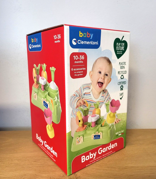 Clementoni Baby Steckspiel Lernspielzeug Motoriktrainer Erster Garten ab 10 Monate NEU
