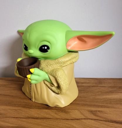 Star Wars Spardose Grogu The Child with Cup 20 cm Figur Yoda Mandalorian NEU