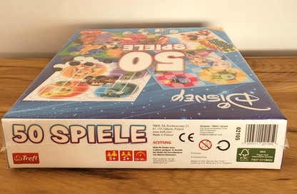 Disney 50 Spiele Spielesammlung Trefl 50 Spielmöglichkeiten Reise Brettspiel NEU